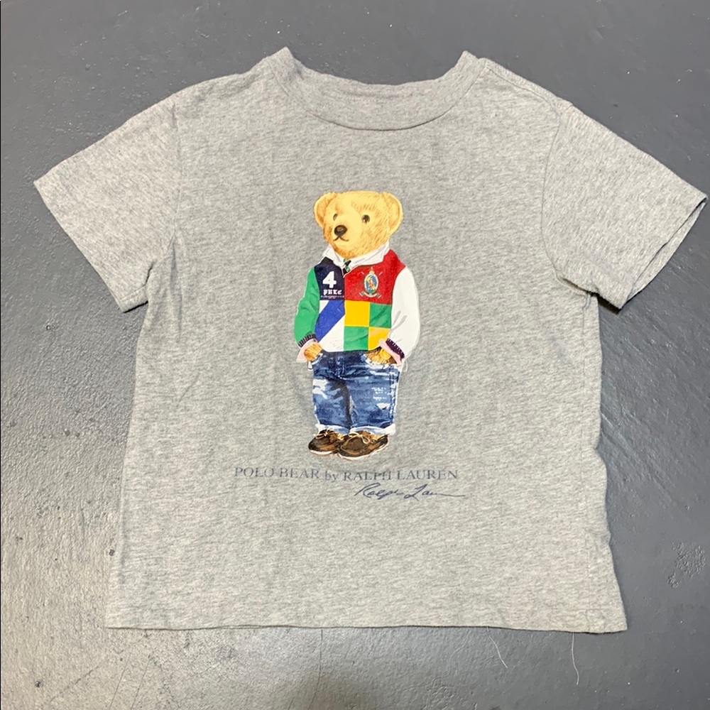 Polo Bear by Ralph Lauren Grey Kids Shirt